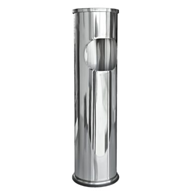 Venkovní popelník - odpadkový koš kulatý, nerez, 54,5cm  (22603)