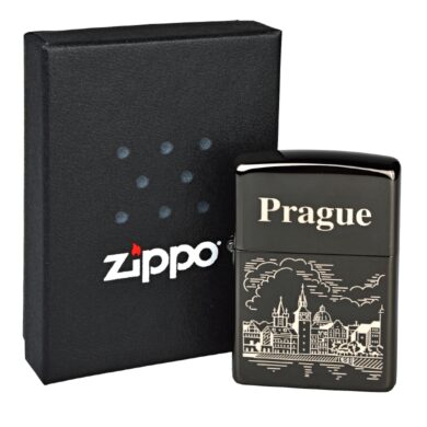 Zapalovač Zippo Prague, leštěný