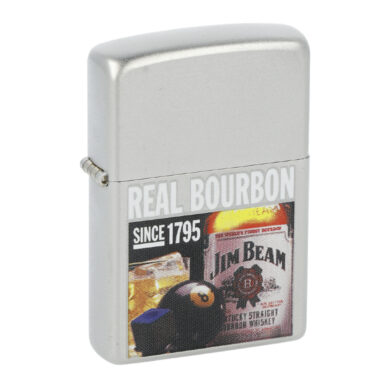 Zapalovač Zippo Jim Beam Real Bourbon, satin  (Z 138)