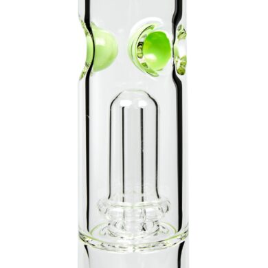 Skleněný bong s perkolací Grace Glass Box Green 46cm