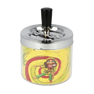Cigaretový popelník kovový otočný Reggae I, 9cm