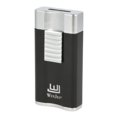 Doutníkový zapalovač Winjet Premium Flat Black/Silver  (310026)