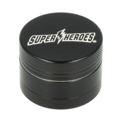 Drtič tabáku keramický Super Heroes Black, 3.díl.,40mm  (340035)