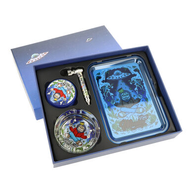 Drtič tabáku plastový Monkey King Gift Set Blue  (133011)