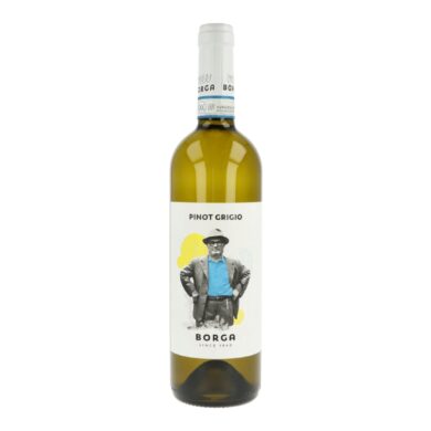 Víno Borga Pinot Grigio DOC 0,75l 2018 12,5%, bílé  (IPGDOCVZ75)