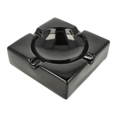 Doutníkový popelník keramický Angelo, černý  (424002)