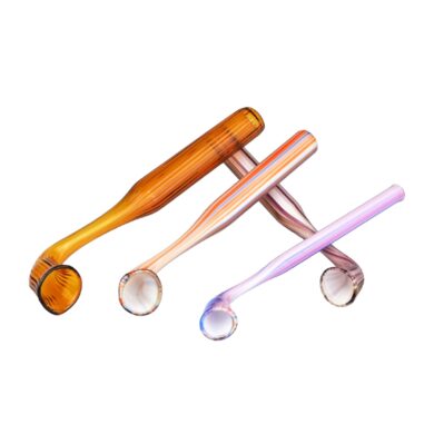 Šlukovka skleněná HM, barevná vroubkovaná  (HM 13)