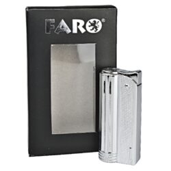 Zapalovač Faro Round Silver  (24112)
