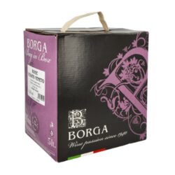 Víno Borga Rosato IGT 5l 11,5%, růžové, Bag in box - Italské víno Borga Rosato IGT. Jemné, lehké, svěží a hravé víno růžové barvy. V chuti po růžích, červeném rybízu a lesních plodech. Balení: Bag in box, 5 L.

Obsah alkoholu: 11,5 %
Výrobce: Azienda Vitivinicola di Borga G.& C.
Vinařská oblast: Veneta, Itálie, odrůda Raboso
