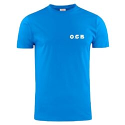 Triko OCB Uni Alpine Pro, modré, L - Modré bavlněné triko OCB Uni Alpine Pro s potiskem. Přední a zadní strana trika je potištěna bílým logem OCB. Velikost L.