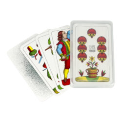 Mariášové karty jednohlavé OT, plastová krabička - Mariášové jednohlavé karty v plastové krabičce. Balení obsahuje 32 karet.