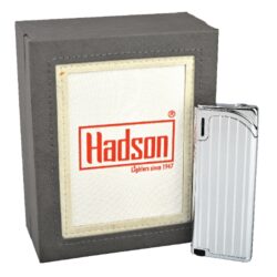 Zapalovač Hadson Slim, stříbrný, rýhy  (10515)